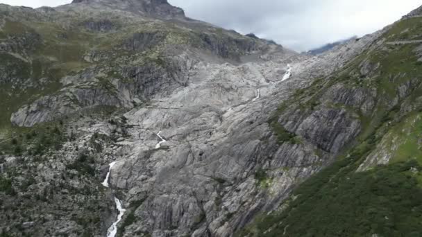 Damals War Der Ganze Fels Mit Eis Und Gletscher Bedeckt — Stockvideo