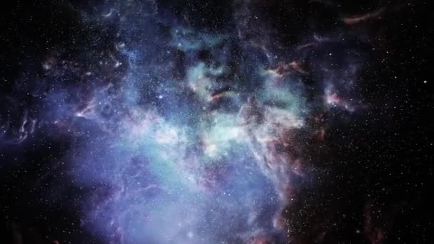 Superfície Nebulosa Ponto Vista Universo — Vídeo de Stock
