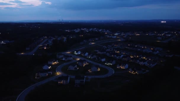 Vista Aérea Empreendimento Habitacional Suburbano — Vídeo de Stock