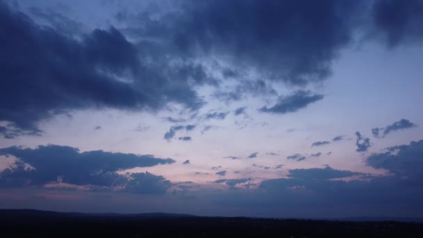 Time Lapse Blue Hour Sky Sunset — Stock Video