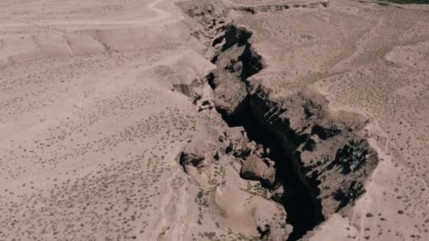 Stretta Gola Del Canyon Nella Provincia Qinghai Cina Vista Aerea — Video Stock