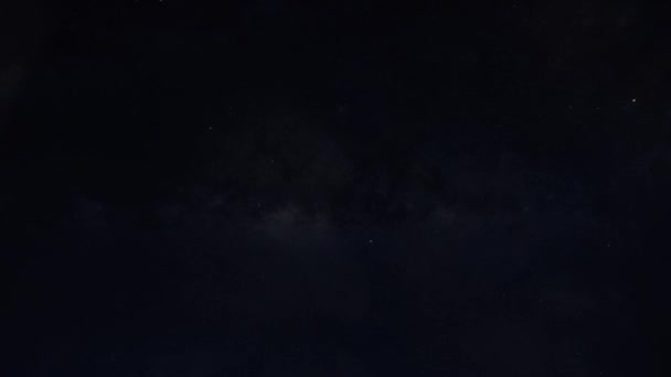 Satélite Passando Por Cima Céu Noturno — Vídeo de Stock