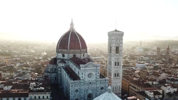 Famoso Punto Riferimento Dello Skyline Fiorentino Santa Maria Del Fiore — Video Stock