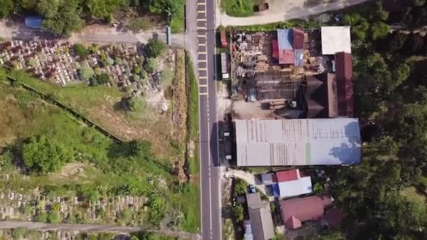 Drone Scatti Hulu Langat Vicino Alla Maggiore Periferia Kuala Lumpur — Video Stock