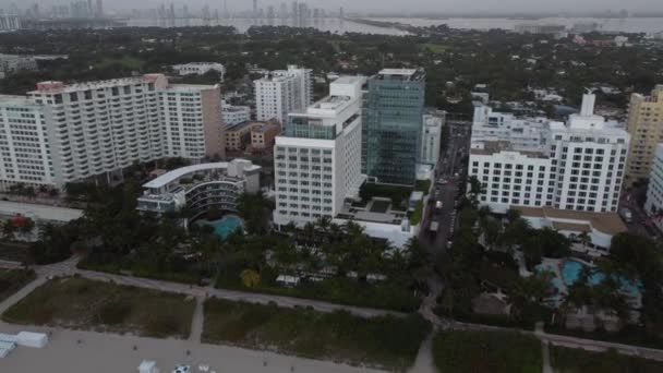 Estilo Vida Luxuoso Praia Miami Flórida América — Vídeo de Stock
