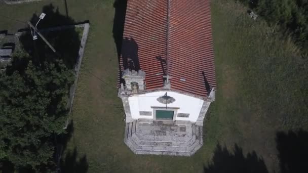Zooming Kościoła Monte Santo Antnio — Wideo stockowe