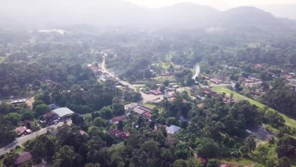 Drone Scatti Hulu Langat Vicino Alla Maggiore Periferia Kuala Lumpur — Video Stock