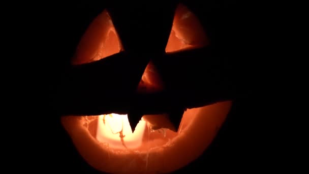 Zucca Jack Lanterna Autunno Autunno Stagione Halloween — Video Stock