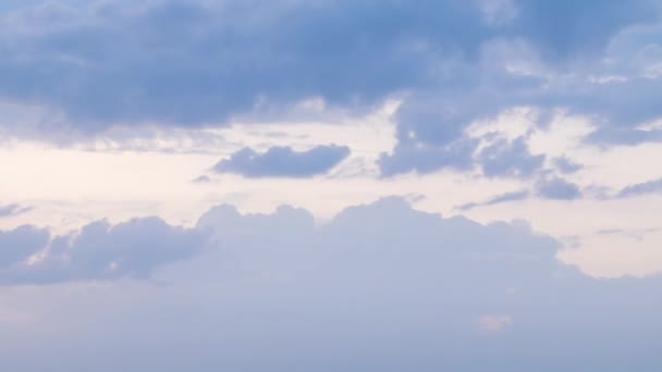 Time Lapse Belle Nuvole Panoramiche Rapido Movimento Dopo Tramonto Sulla — Video Stock