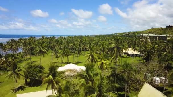 Дронові Зйомки Суви Інших Частин Островів Фіджі Включаючи Столицю Пляжі — стокове відео