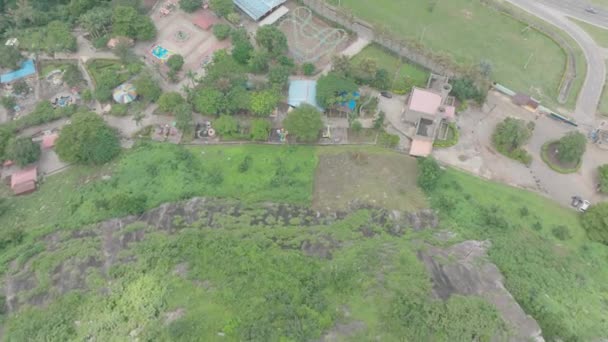 Aerial Wonderland Twin Peaks Abiola Stadium Velodrome Abuja Nigeria Forward — 비디오