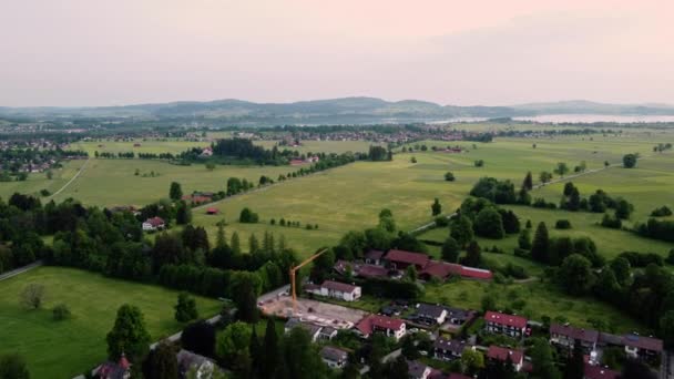 Aube Village Près Château Neuschwanstein Près Fussen Dans Sud Ouest — Video