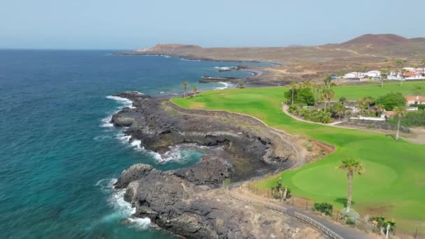 Luchtfoto Van Amarilla Golf Tenerife Canarische Eilanden — Stockvideo