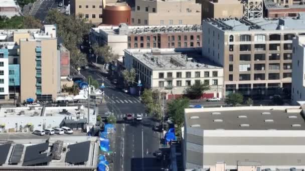 Skid Row Centrum Los Angeles — Wideo stockowe