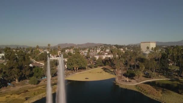 Echo Park Lake Los Angeles — Stockvideo