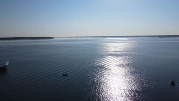 Sjön Express Ferry Muskegon Sjön Slutet Sommaren — Stockvideo