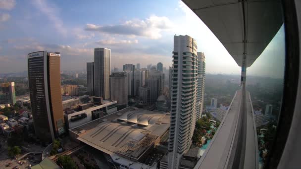 Drone Shots Kuala Lumpur City Traffic Streets Malaysia Uhd — Stock Video