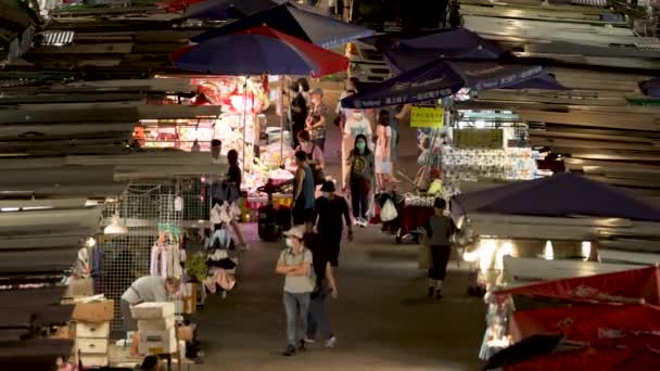 亚洲夜市卖家 — 图库视频影像