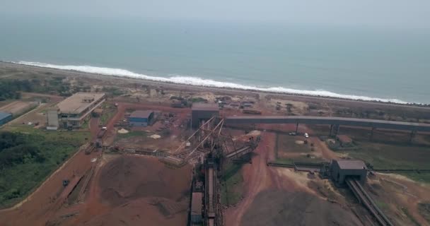 Porto Costeiro Industrial Paradeep Orissa Índia Aviação Para Frente — Vídeo de Stock