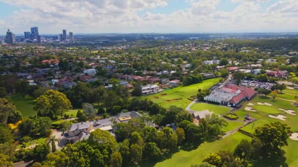 Drone Shot Van Stad Horizon Sydney Australië — Stockvideo