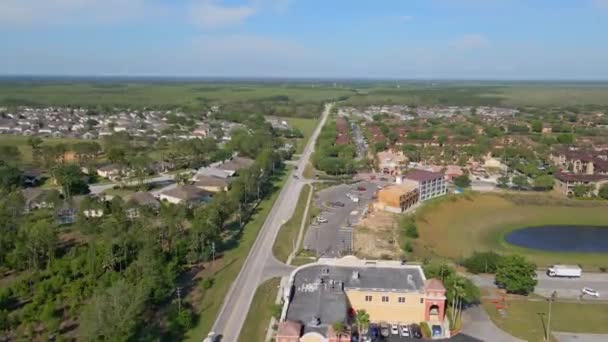 Uma Foto Aérea Drone Casas Aluguel Imóveis Flórida Indo Lado — Vídeo de Stock