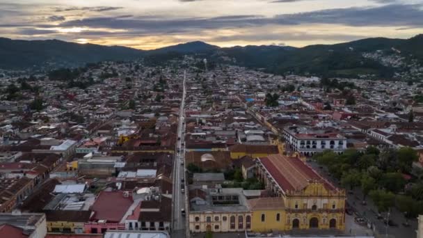 Timelapse Vid Cristobal Las Casas Chiapas Mexiko — Stockvideo