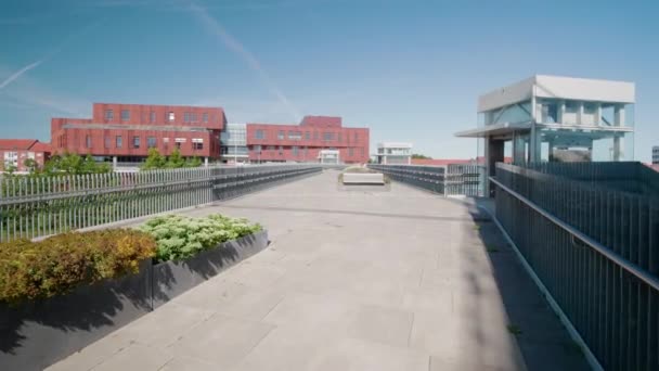 Filmagem Novo Edifício Mercantec Viborg Dinamarca — Vídeo de Stock