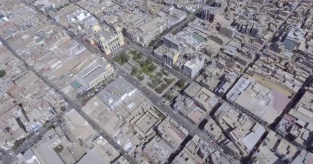 Luchtfoto Met Drone Van Het Centrum Van Chiclayo Peru Waar — Stockvideo