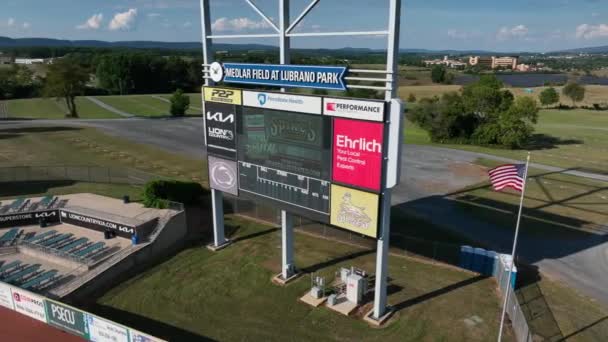 Medlar Field Lubrano Park Eredményjelzőjén Penn State Baseball Hazai Stadion — Stock videók