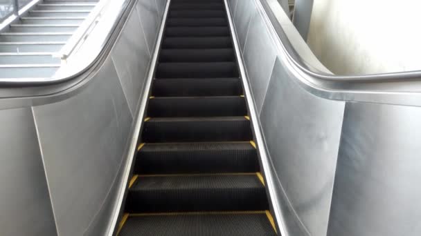 Escaleras Mecánicas Centro Comercial Escaleras Mecánicas Automáticas Metro — Vídeo de stock