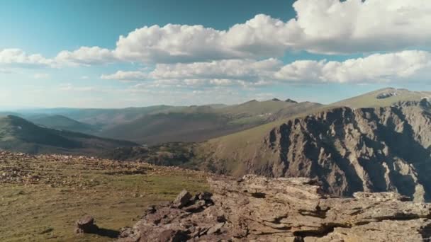 Rocky Mountain National Park Mountain Vista Range — Stockvideo