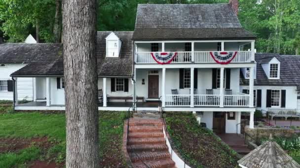 Michie Tavern Albemarle County Virginia Marco Histórico Agora Restaurante Museu — Vídeo de Stock