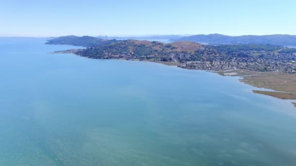 Vue Aérienne Sur Baie San Quentin Californie Amérique — Video