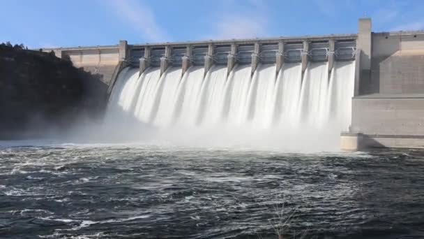 Hidrelétrica Barragem Energia Gerador Lago Tablerock Lago Taneycomo Missouri — Vídeo de Stock