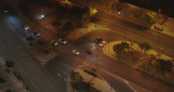 Aerial High Point View Road Intersection Sevilla — Stock Video