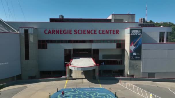 Carnegie Science Center Pittsburghu Téma Muzea — Stock video