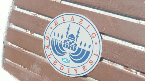 Logo Elazig Chez Harput Plan Rapproché Main — Video