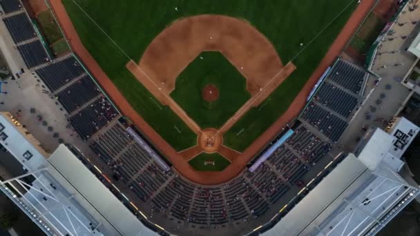 Fåglar Syn Baseball Spel Högskoleområde Vid Penn State University — Stockvideo