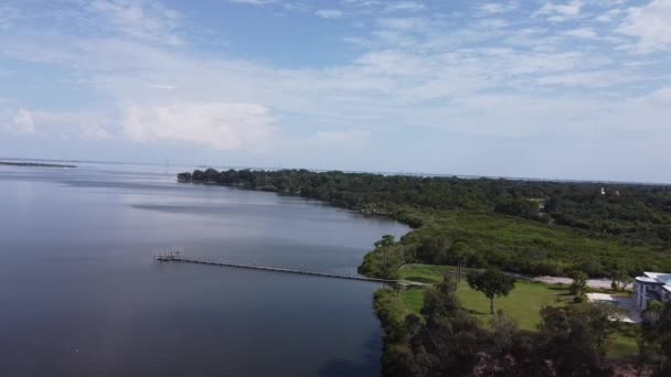 Old Tampa Körfezi Nin Kuzeyindeki Güvenli Liman Yerleşim Bölgesi Güzel — Stok video