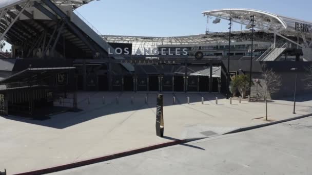 Las Puertas Entrada Del Club Fútbol Los Ángeles Estadio Banc — Vídeos de Stock
