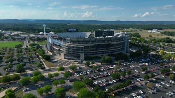 Beaver Stadium Exterior State College Penn State Football Field College — Stock Video