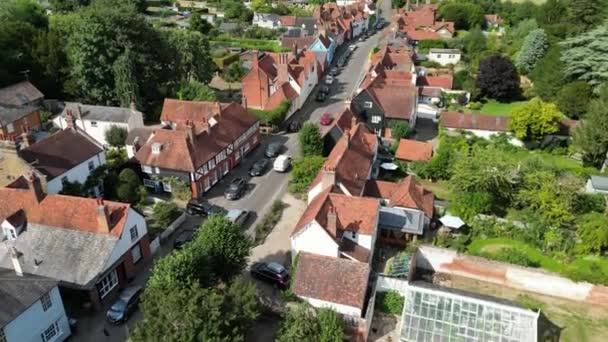 High Street Much Hadham Típico Histórico Inglês Village Hertfordshire Vista — Vídeo de Stock