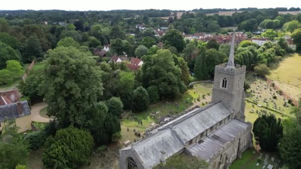 Церковь Святого Эндрюса Мач Хадам Хартфордшир Англия — стоковое видео