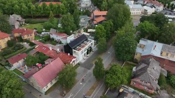 Parmi Les Vieilles Maisons Bois Chauffées Bois Bâtiment Moderne Énergie — Video