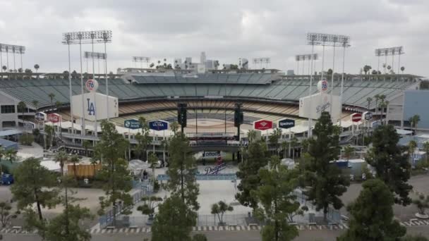 Στάδιο Ντότζερ Στο Λος Άντζελες Χώρος Του Μπέιζμπολ Στο Elysian — Αρχείο Βίντεο