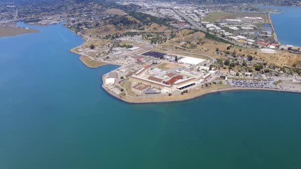 Vue Aérienne Prison État San Quentin Baie San Francisco Californie — Video