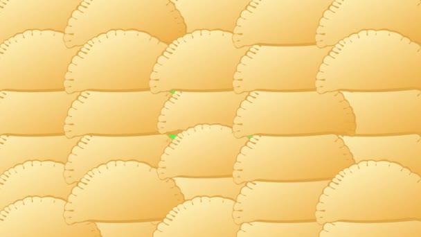 Pacote Transição Pastelaria Frita Tela Verde Animação Pastelaria Frita Cobrindo — Vídeo de Stock