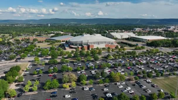 Bryce Jordan Center Penn Eyalet Üniversitesi Ndeki Hava Yaklaşımı Psu — Stok video