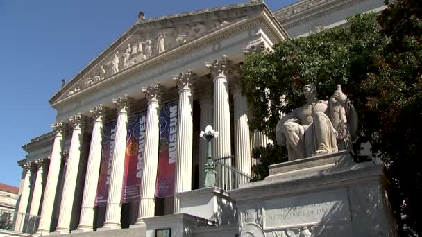 Edifício Arquivos Nacionais Washington — Vídeo de Stock