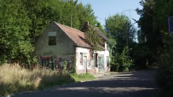 Casa Abandonada Doel Bélgica — Vídeos de Stock